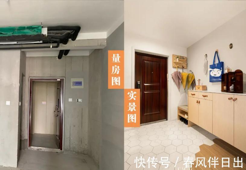 内嵌|长条形或无玄关户型:进门就设“双玄关柜”,内嵌安装,不占一㎡