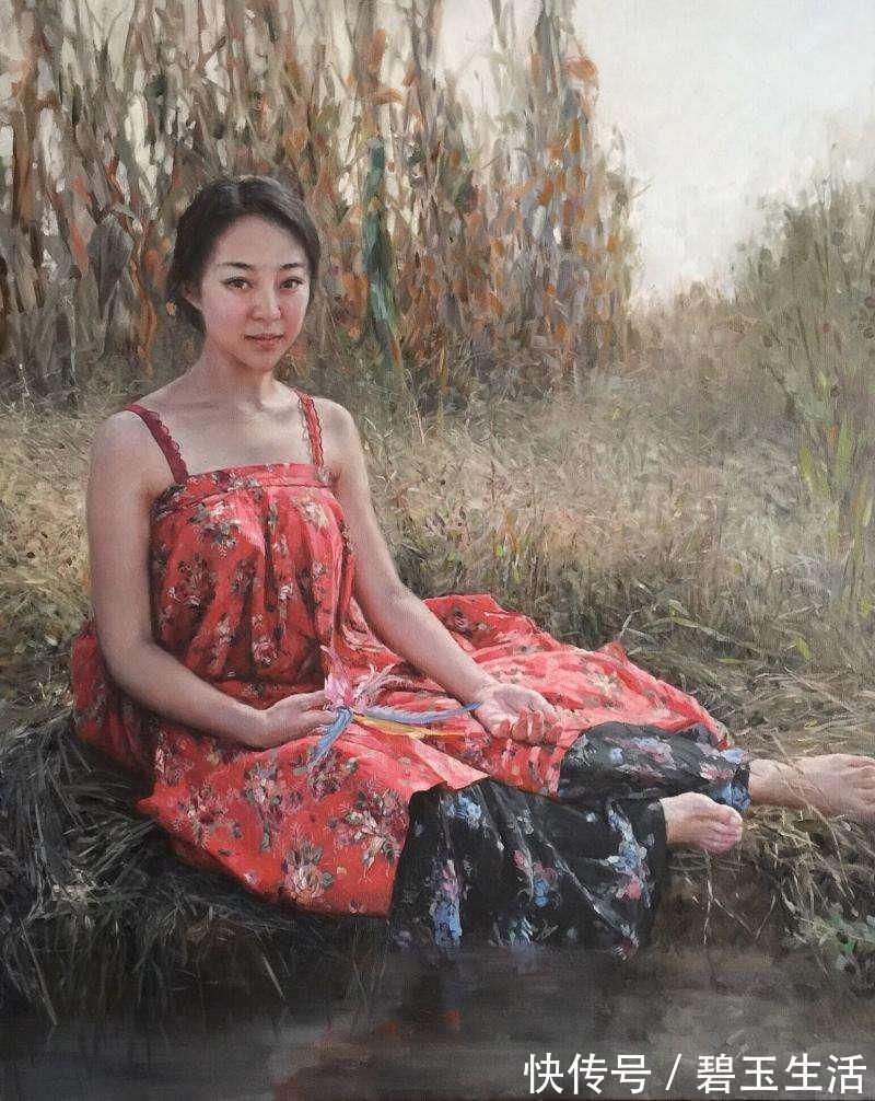 油画$张锦龙唯美油画，一样的青春不同的韵味