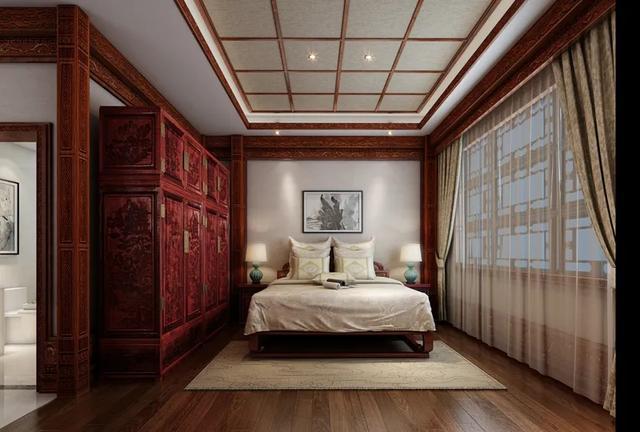 气派|49岁阿姨的315㎡别墅,全屋坚持红木装修,入户古典又气派!