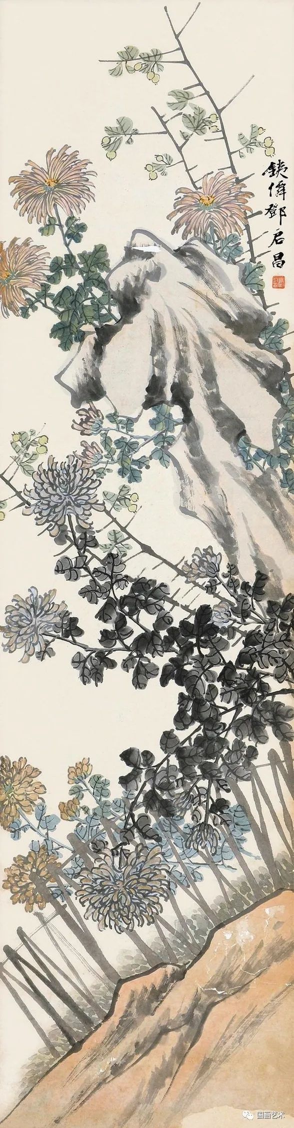 秋菊@跛道人笔下的秋菊,明媚绚丽