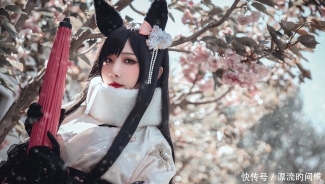 和服|COS正片-碧蓝航线-爱宕和服cosplay，寒冷的冬天也能给你暖意