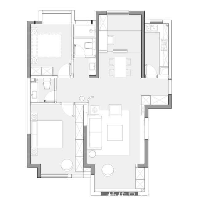 女主|为追求极简，她坚持不安装门窗套，全屋骨子里都透着干净