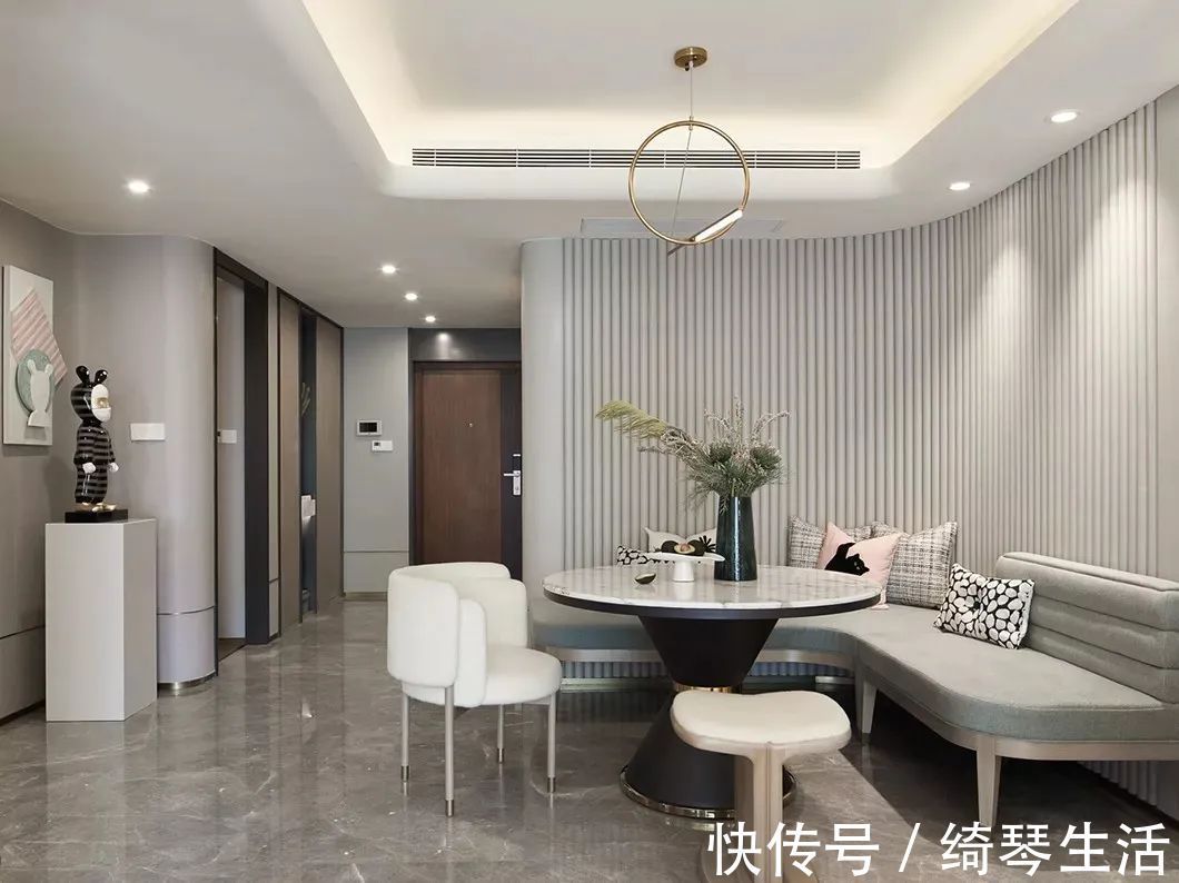 浪漫|89㎡现代简约，低饱和度的色彩，莫兰迪主义的浪漫