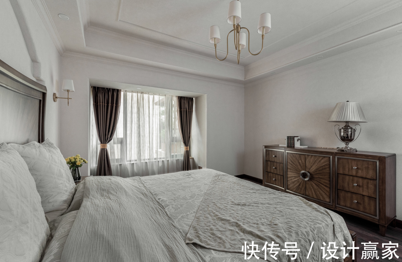 美式|175㎡纯正美式，90万打造的沉稳三居，生活质感由此体现