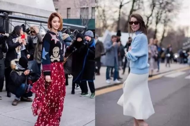 blind 早春穿什么毛衣+半身裙,让你时髦又有文艺范,满满女人味