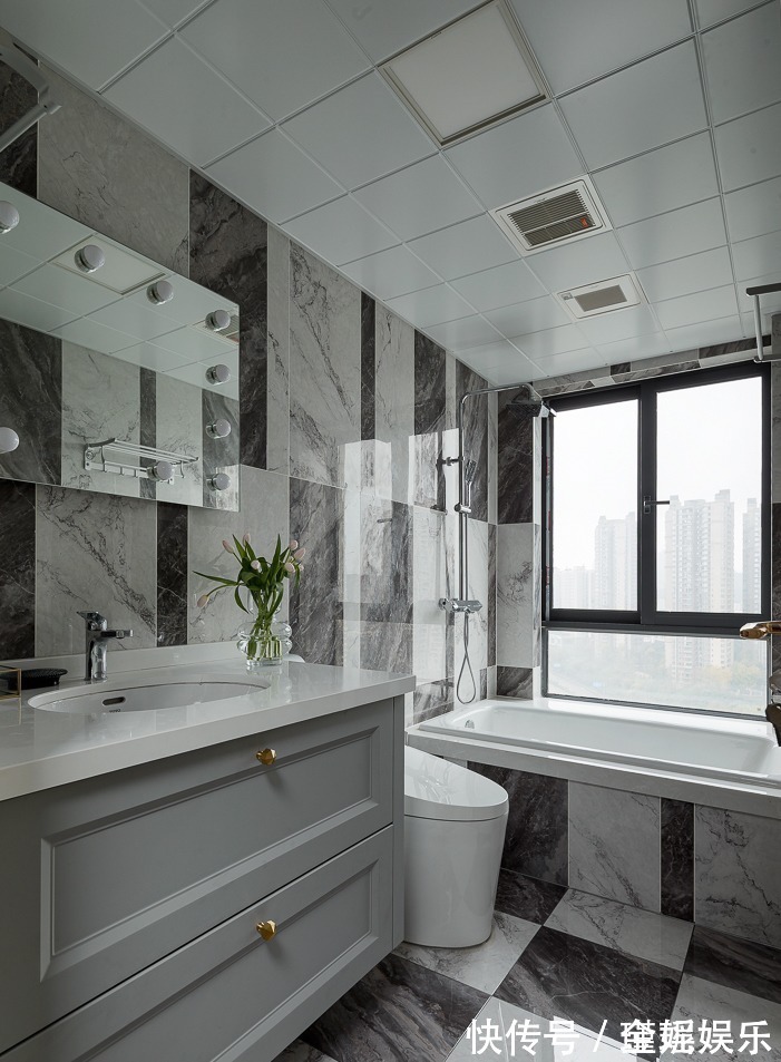 动线|130㎡轻奢四居,融入美式的沉稳庄重,打造温柔的质感生活