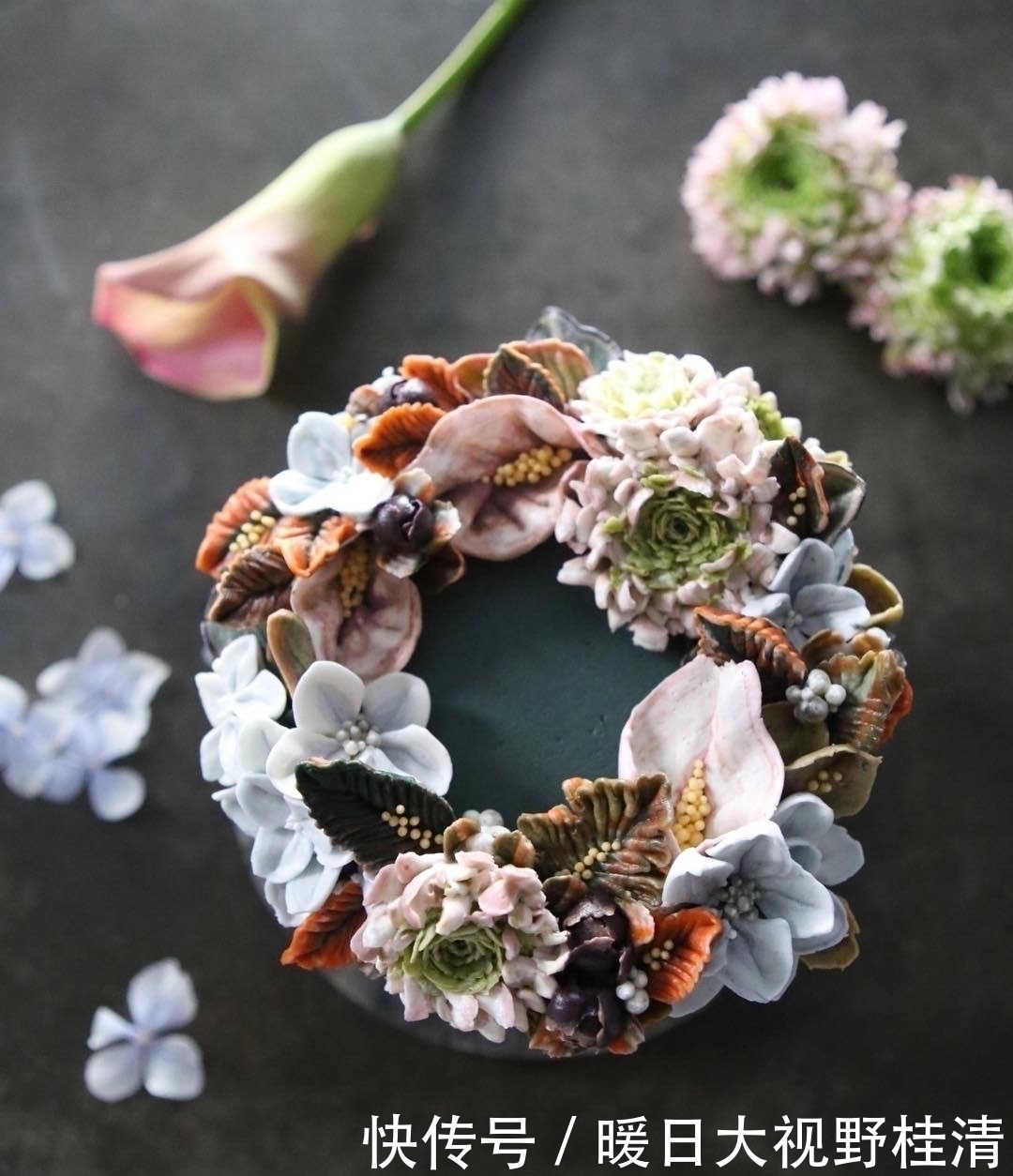 撩人|她做的鲜花蛋糕太撩人,看完后全世界都惊艳了