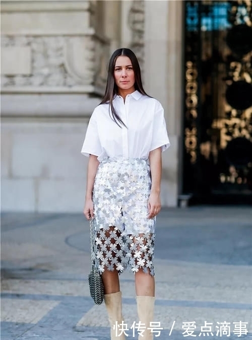 穿裙子时尽量别配打底裤，太土学下面明星这样来穿，洋气又气质