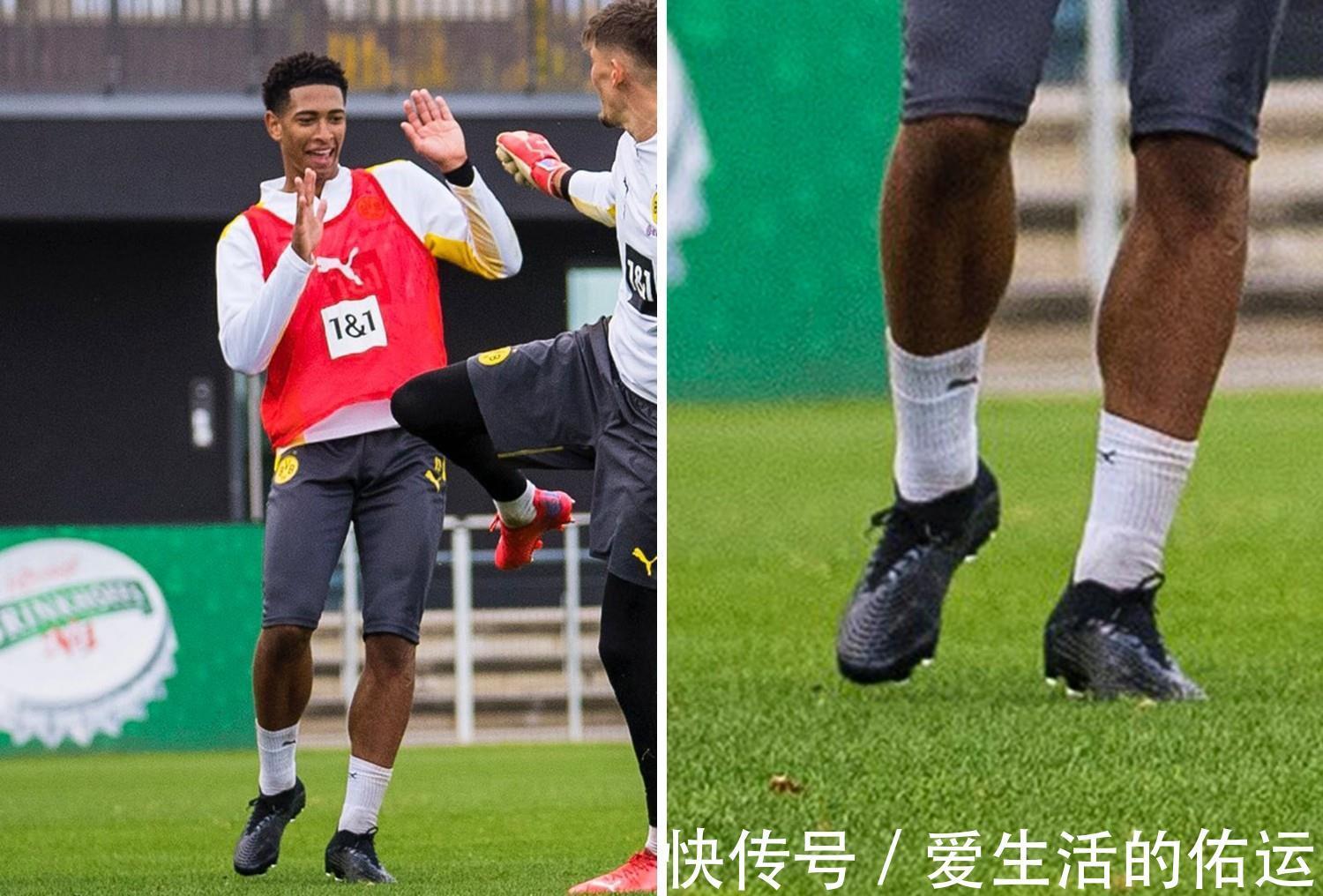 阿迪达斯 贝林厄姆训练上脚新一代adidasPredator足球鞋