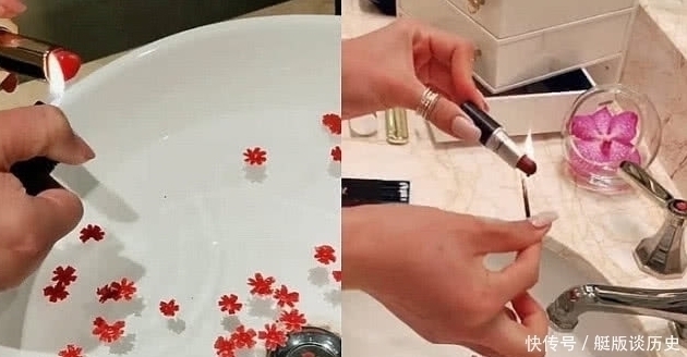 理科生|同样是毁口红:文科生用踩,理科生用烧,看到美术生:真舍得!