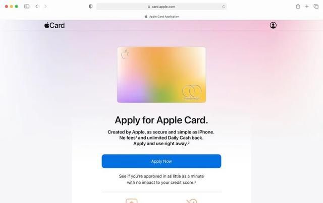 美国|美国用户现在可以不用iPhone钱包 直接在网上申请Apple Card