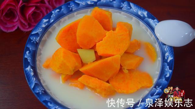 美味|牛奶红薯汤最好吃的做法,简单美味又营养,看看你喜欢吃不