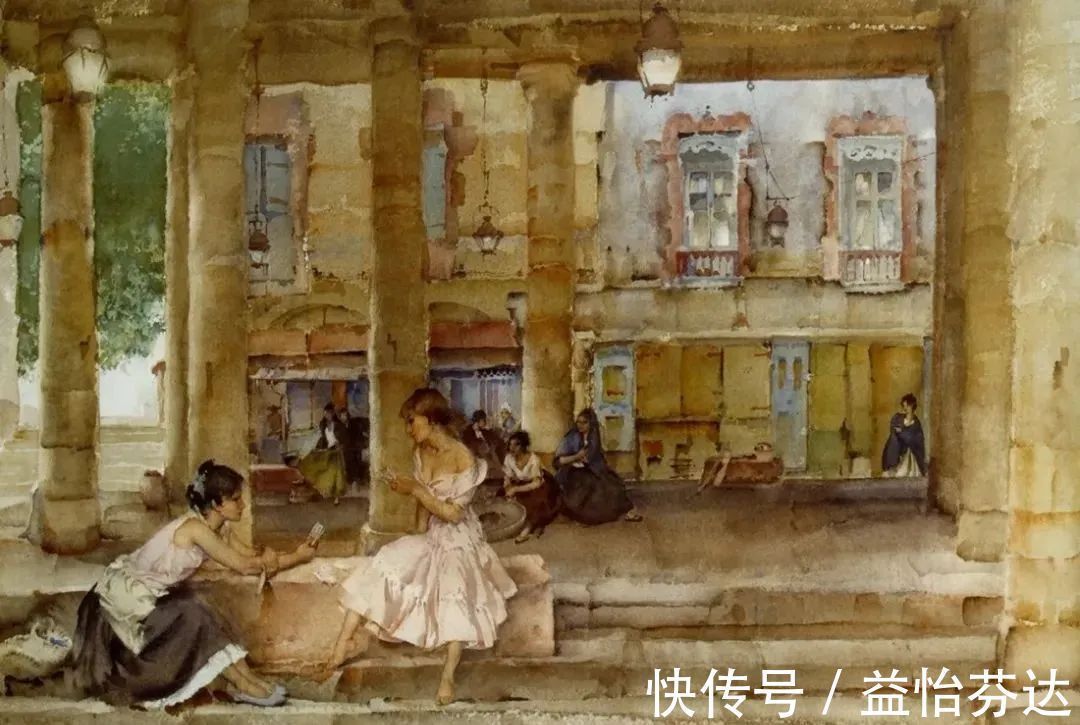 水彩!他是最会画人体画作的 世界顶尖级水彩大师