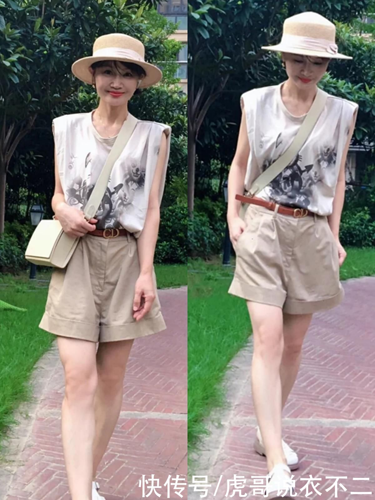 减龄|45岁依旧美得像少女，这位大龄“姐姐”真会穿，不扮嫩也减龄洋气