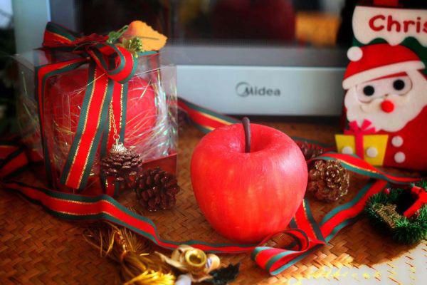  网红|妈妈最拿手的网红圣诞巧克力苹果蛋糕：，被我偷学到了