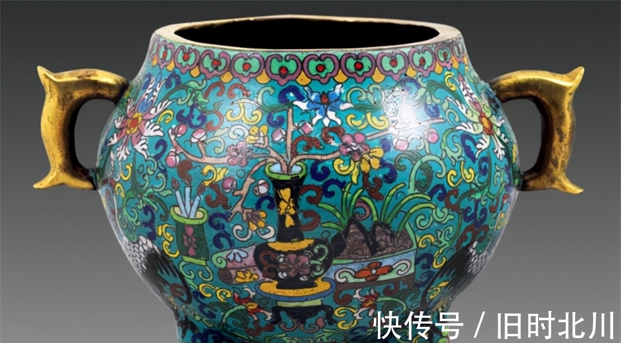 掐丝珐琅&清代铜胎珐琅香炉——珐琅器制作工艺发展的巅峰之作