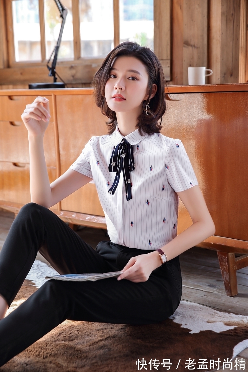 女士 穿衬衫的女士,真好看时髦又高级!