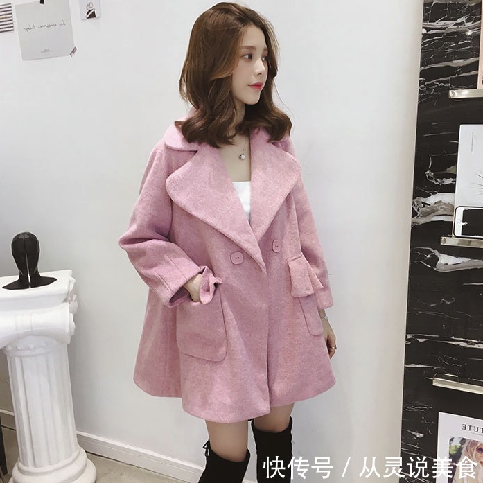 毛呢外套 小个子女人就别跟风穿长大衣,刚上新一种呢外套,上身贼洋气