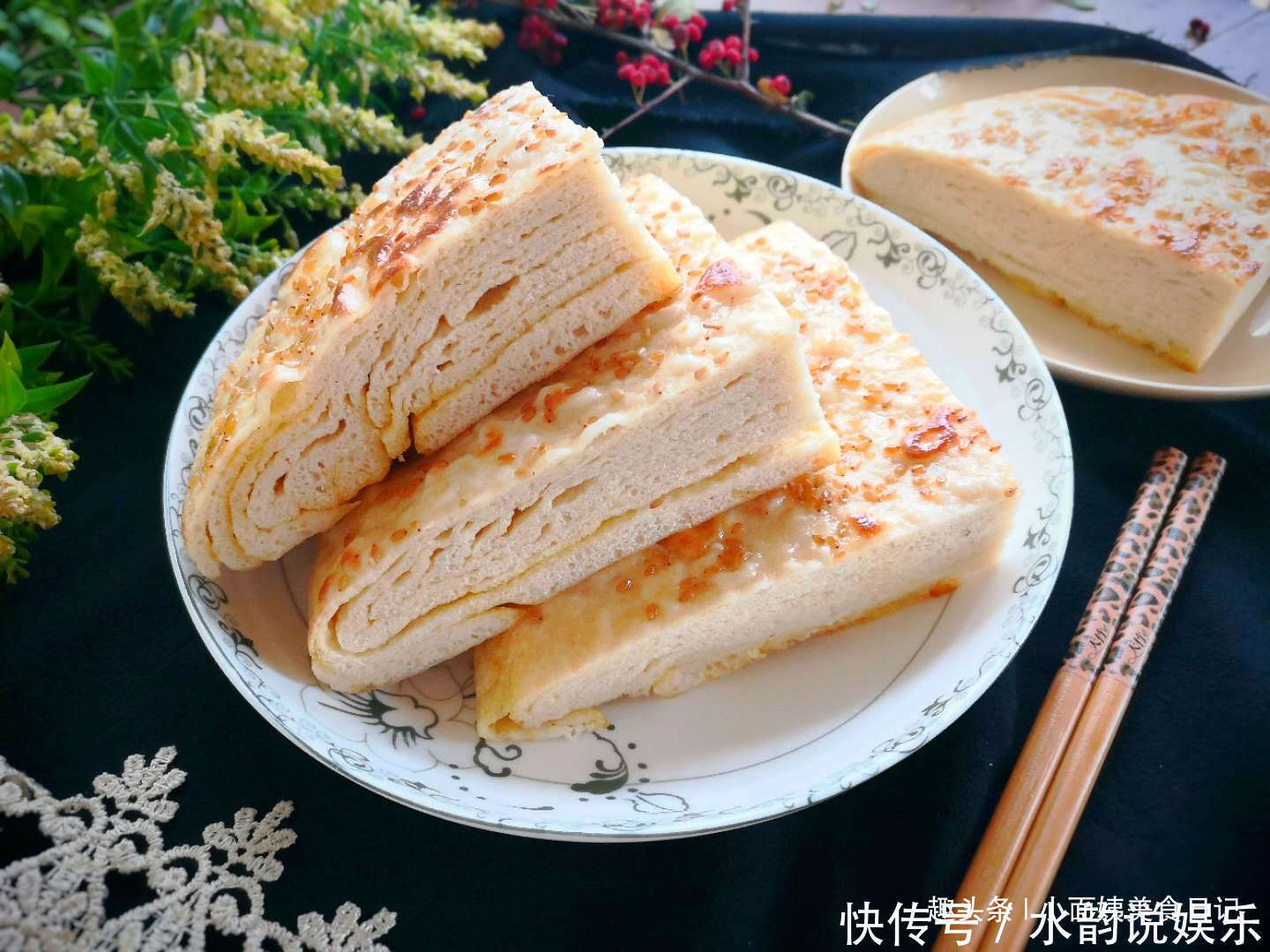 面食|早餐饼又出新吃法了,外面花钱买不到,香软好吃有层次,凉了不硬