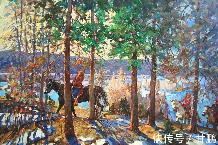 风景|风景油画，见过色彩丰富的，但没有见过这么美的