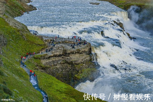 水电站|冰岛著名的“黄金瀑布”，激流倾注，气势磅礴，还流传着感人故事