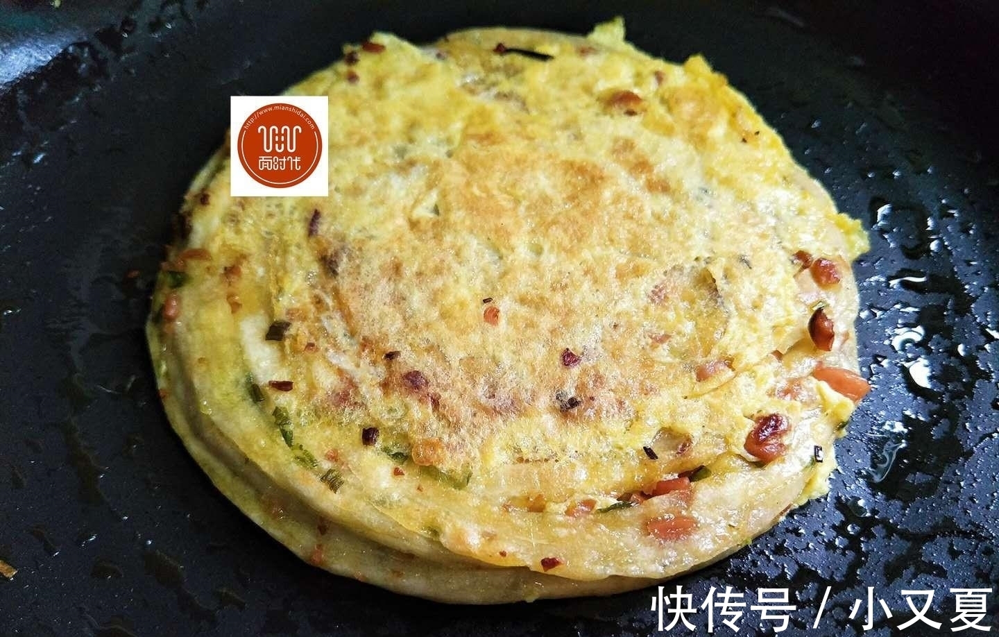 香肠粒|我家葱油饼都不用发面，做出来酥脆香软，比外面手抓饼还好吃！