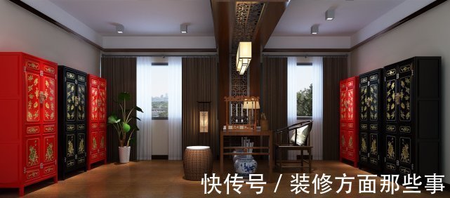 背景墙|180平现代简约风精装舒适五居室，空间沉稳有生气