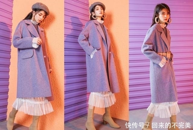 驼色|冬天女人大衣别瞎买，凑齐4个颜色就够了，时髦洋气特有范！