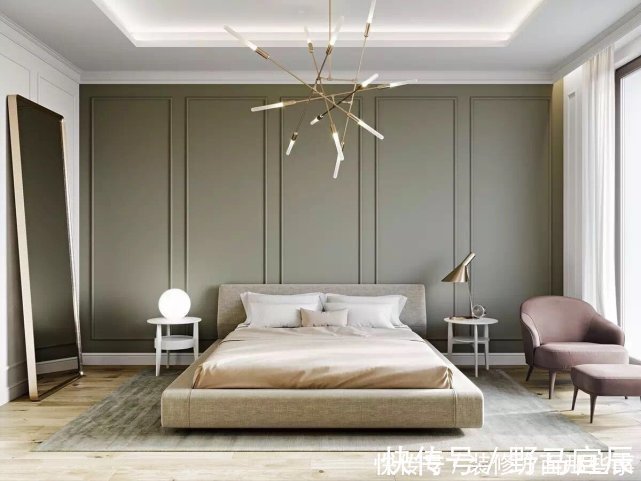 卧室|137平轻奢风带着情感,在家里的每个角落注入生活痕迹