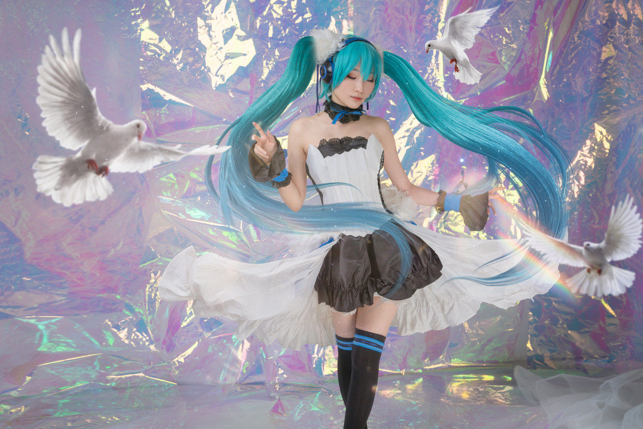 初音未来|VOCALOID初音未来第七龙神miku联动cosplay