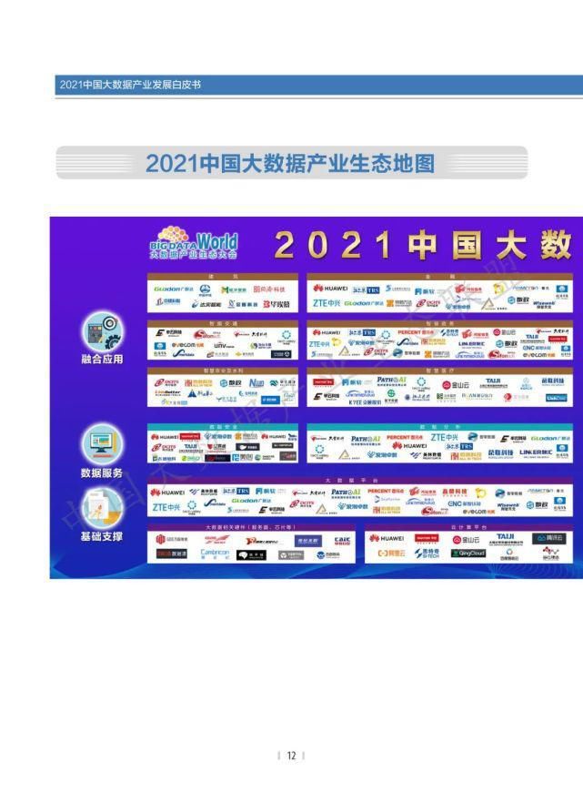 数据|2021中国大数据产业生态地图暨中国大数据产业发展白皮书