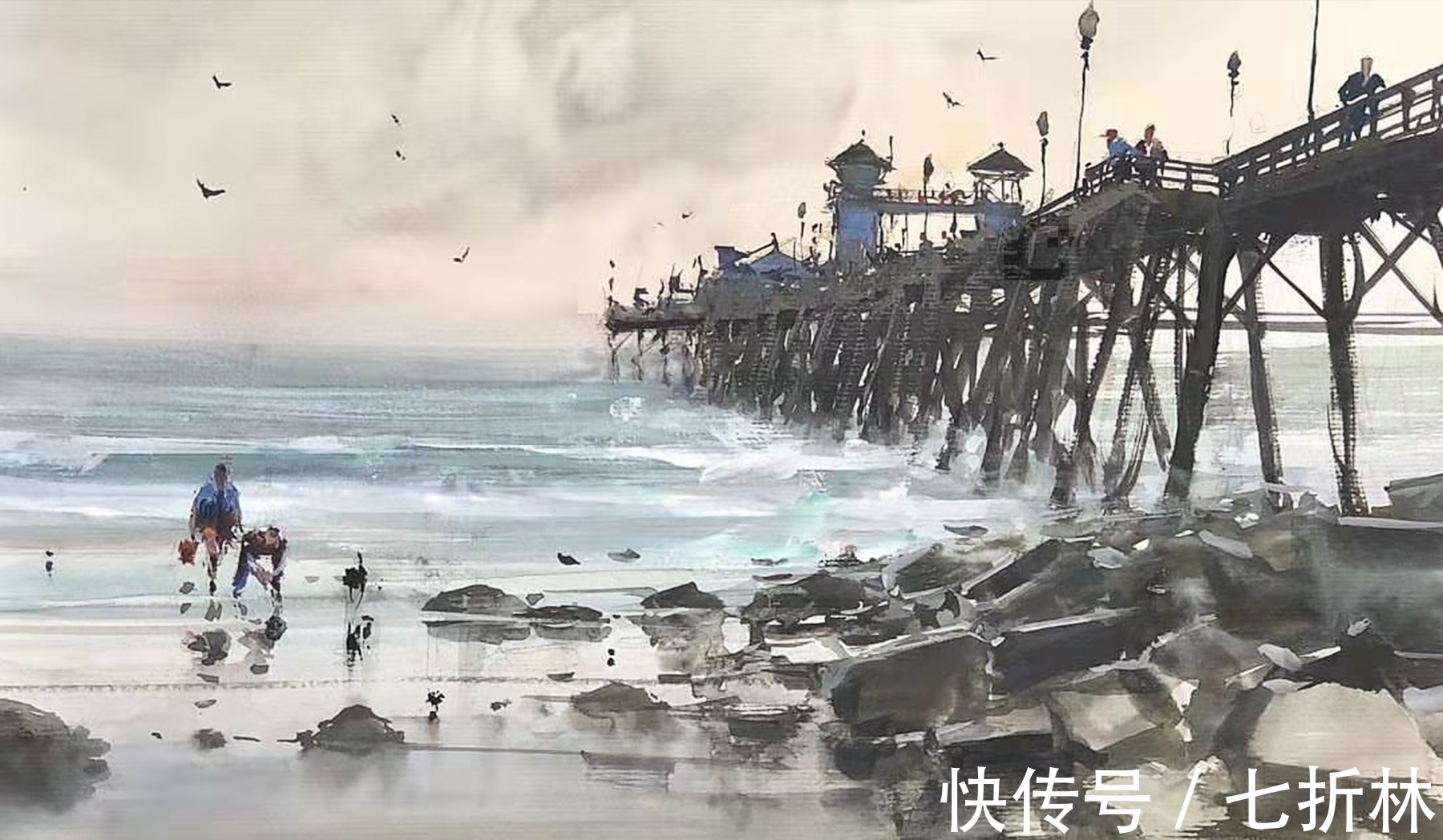 终身成就奖$他是外光绘画终身成就奖得主,他是水彩艺术大师Joseph Zbukvic