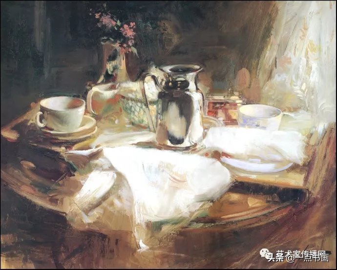 油画!皮诺德埃尼的油画人物,色彩斑斓,动静结合,光彩照人