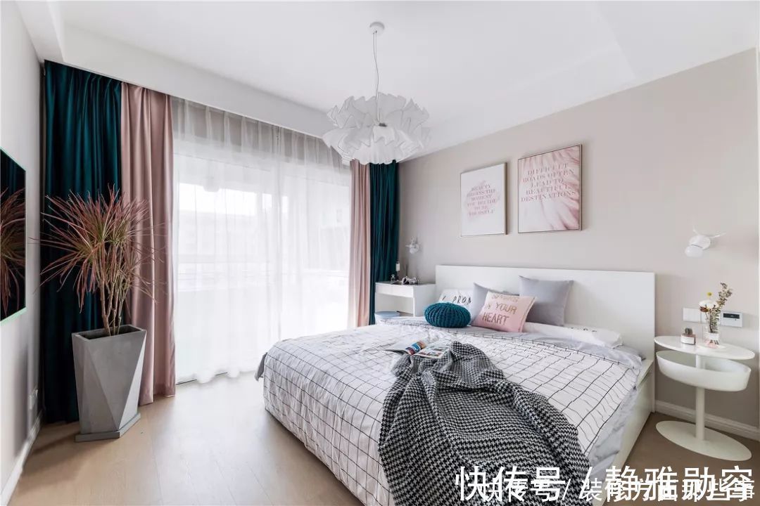 文艺度|103平现代简约公寓,巧用视觉延伸效果,空间大不少