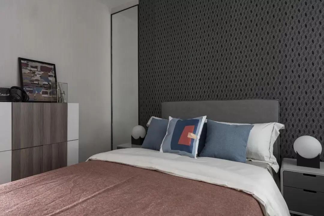 床头柜|120㎡现代简约,时尚大理石质感,华丽优雅的高端