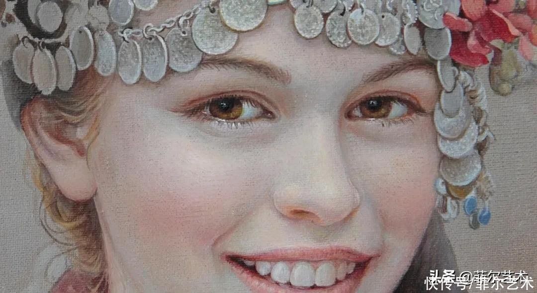 国立|女画家玛丽亚·伊利耶娃画笔下的美丽多彩的女性肖像和精美的花朵