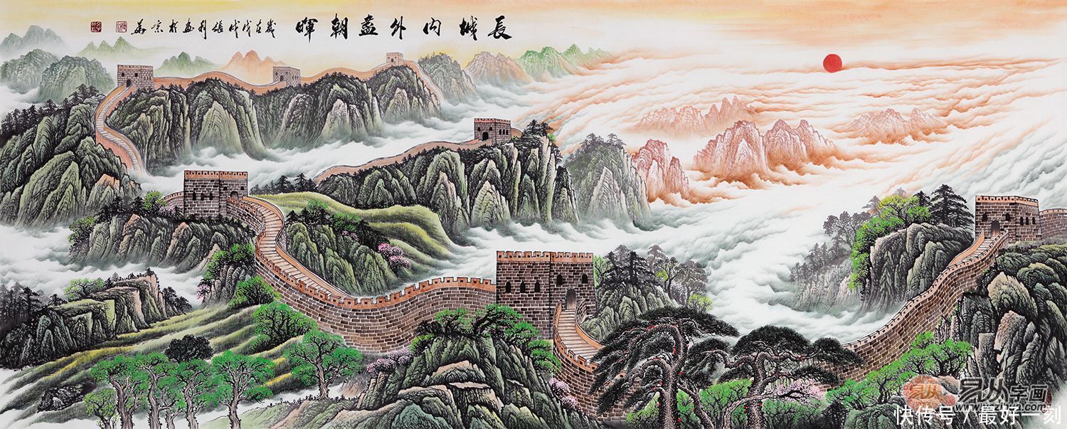  大自然|观美女画家张利的山水画 顿时有种除却巫山不是云的感慨