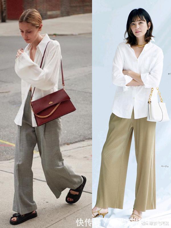 小个子 为什么你穿阔腿裤就是“矮胖圆”?那是你不会搭!这4个细节要懂