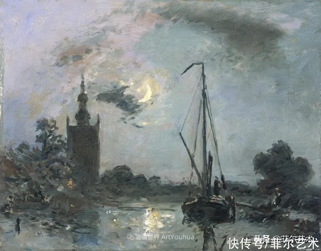 克劳德·莫奈|莫奈眼中的老师，印象派的直接启蒙者，荷兰画家约翰·琼坎德油画