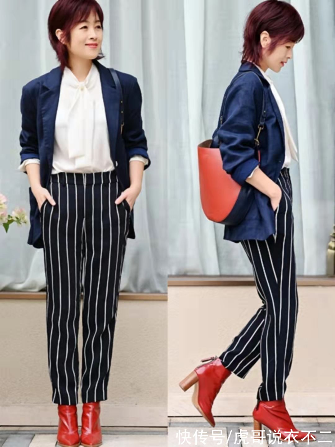 牛仔裤|“奶奶辈”少穿“卫衣+牛仔裤”，秋季这样搭，轻松穿出优雅范