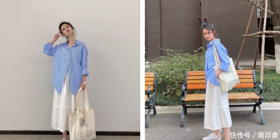 薄卫衣+半裙、衬衫+马甲，这才是今春最潮穿搭