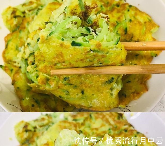 早餐吃什么试试黄瓜鸡蛋饼，低脂又饱腹，五分钟搞定！