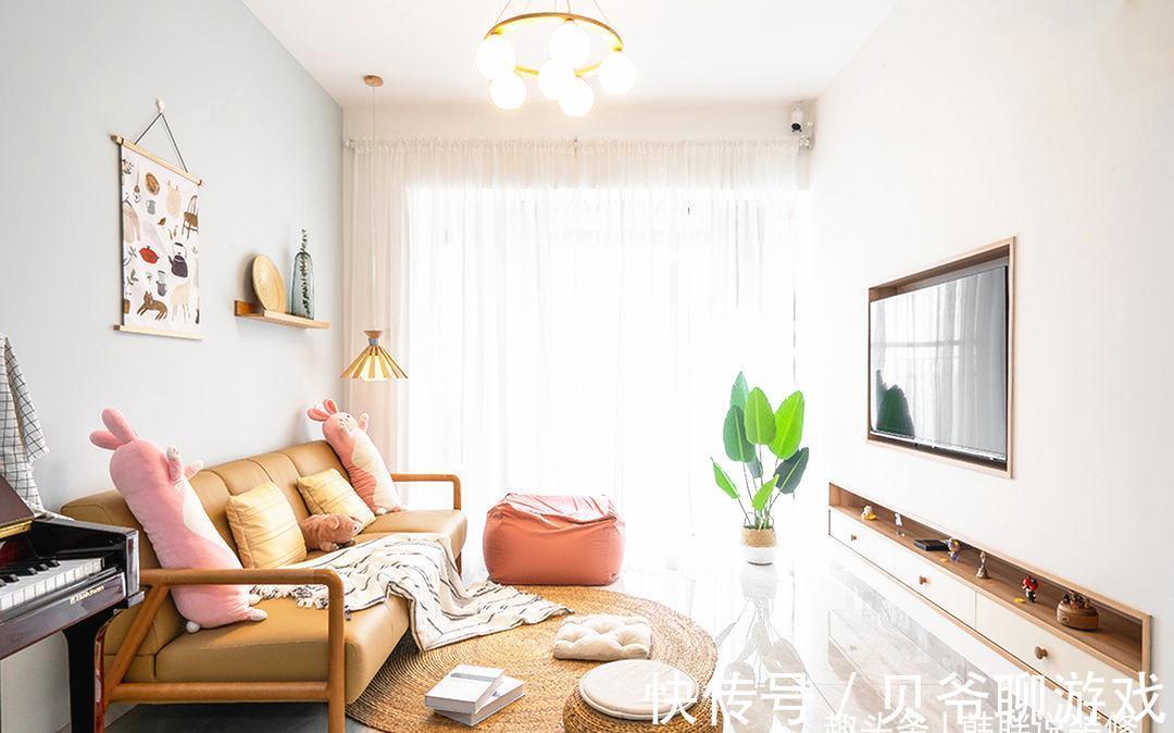 小户型|正式入住新房,不做吊顶,只刷乳胶漆,68㎡硬装7万,简约又耐看