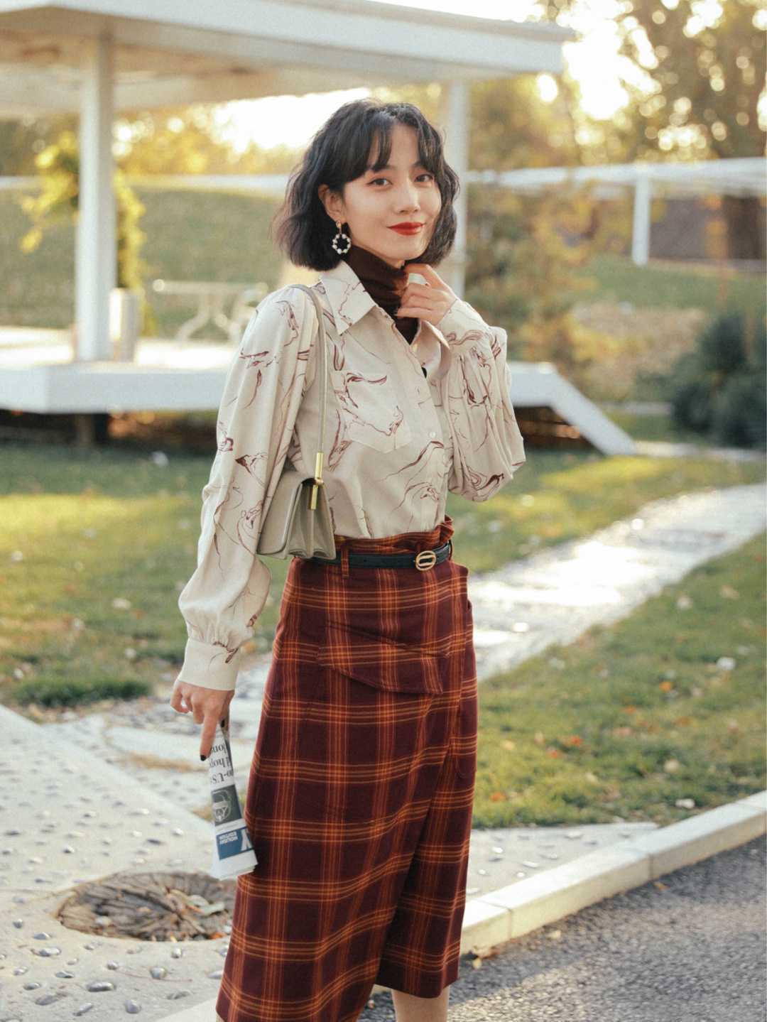 法式|深冬室内穿搭,一定要试一下“轻法式”,甜糯优雅又有少女感