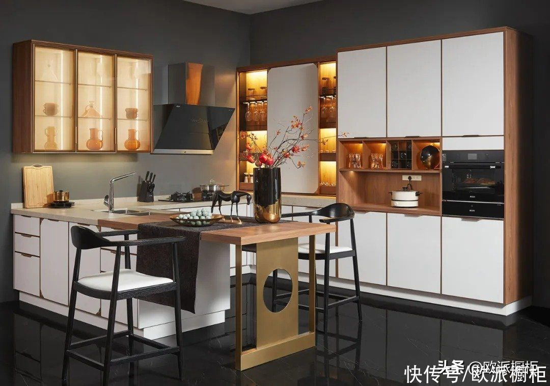 厨房也能诗情画意，欧派橱柜新中式厨房合集