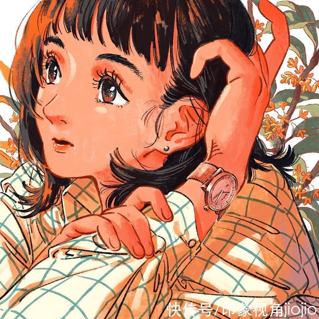 插画|复古感的动漫美少女插画,第一眼就被惊艳到了