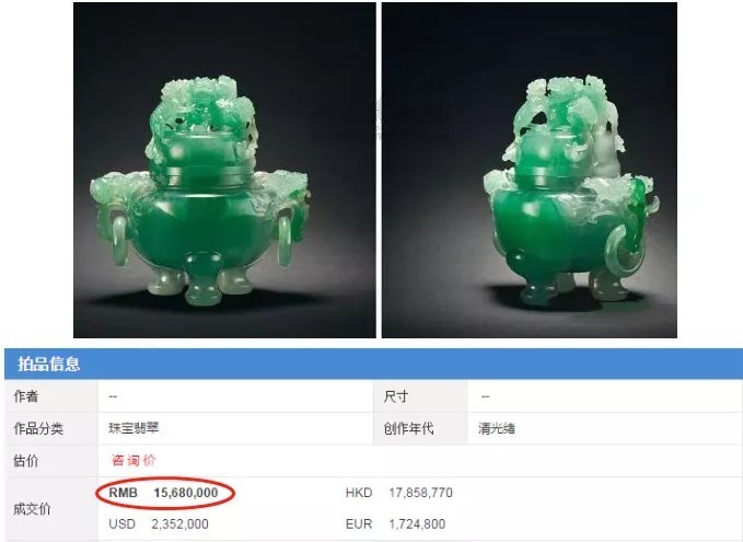 估的|大哥1万欧元买回的翡翠香炉,专家估的价格让人眼红!