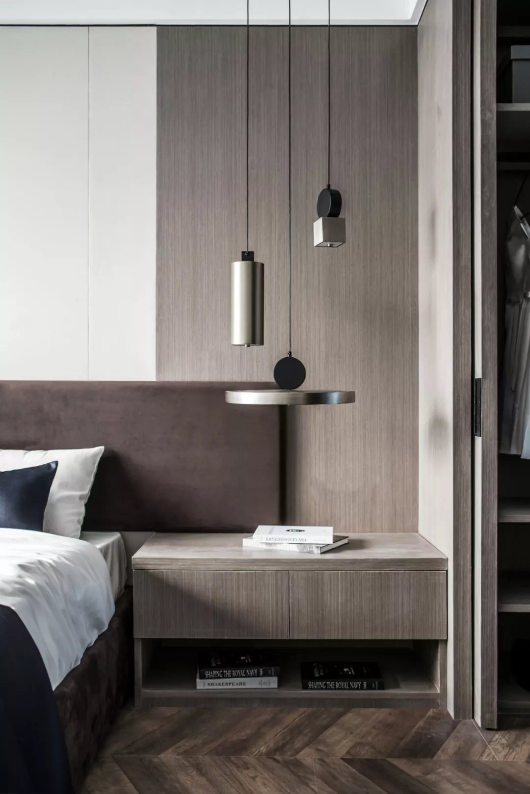 木饰面|125㎡现代简约,以实用与舒适的设计,打造品质端庄的现代感