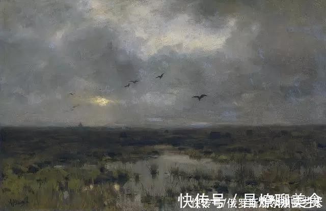 莫夫@荷兰画家，海牙画派的代表人物~梵高妹夫的风景油画作品欣赏