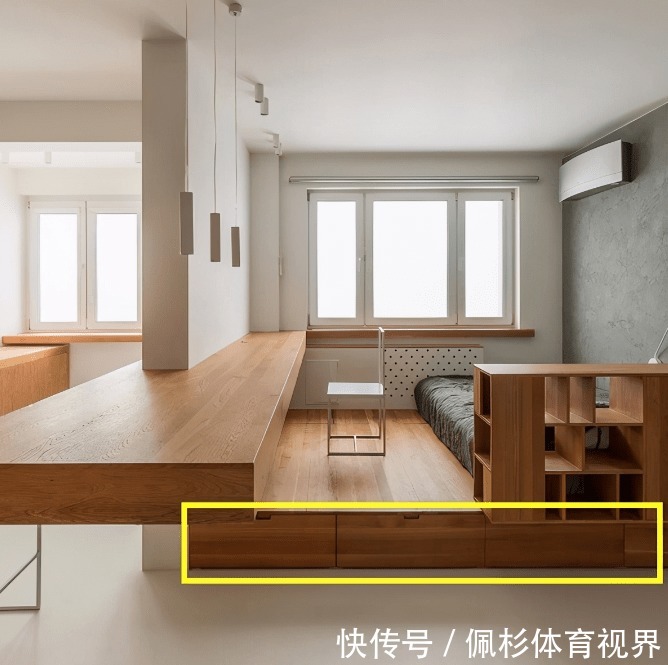 床铺|别再整什么上下铺了，现在都流行二合一设计，1房5用挤出10㎡收纳